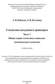 Статистика воздушного транспорта. Ч. 1. Общая теория статистики, социально-экономическая статистика