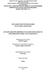 Организация предпринимательской деятельности (предприятий сервиса на транспорте)