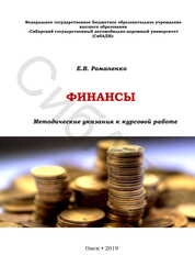 Финансы: методические указания к курсовой работе