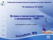 Вставка в презентацию звуков с расширением *.wav. Мультимедийное учебное пособие