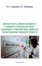 Деятельность субъектов малого и среднего бизнеса региона: тенденции и перспективы развития (на материалах Тверской области)