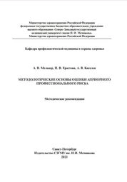 Методологические основы оценки априорного профессионального риска