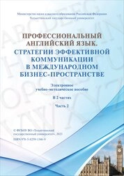 Профессиональный английский язык. Стратегии эффективной коммуникации в международном бизнес-пространстве. В 2 ч. Ч. 2
