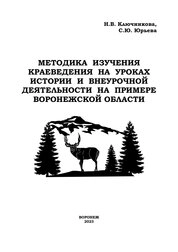 Методика изучения краеведения на уроках истории и внеурочной деятельности на примере Воронежской области