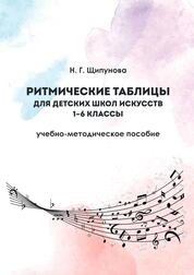 Ритмические таблицы для детских школ искусств. 1–6 классы
