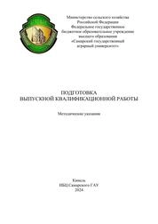 Подготовка выпускной квалификационной работы