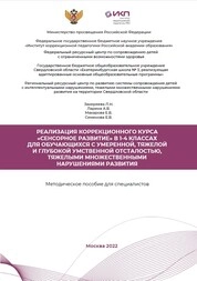 Реализация коррекционного курса «Сенсорное развитие» в 1-4 классах для обучающихся с умеренной, тяжелой и глубокой умственной отсталостью, тяжелыми множественными нарушениями развития методическое пособие для специалистов